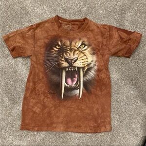 The Mountain Sabertooth Tiger Kids M Short Sleeve‎ T shirt